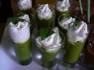 Velouté petits pois menthe