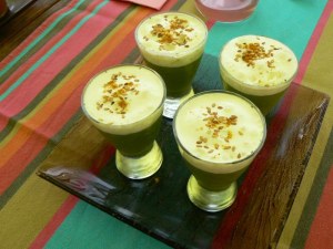 Velouté petits pois menthe
