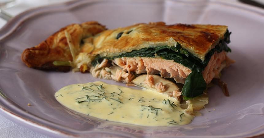 Mon poisson d’avril, comme un koulibiac de saumon aux légumes Mon poisson d’avril, comme un koulibiac de saumon aux légumes