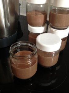 Crèmes au chocolat praliné Crèmes au chocolat praliné