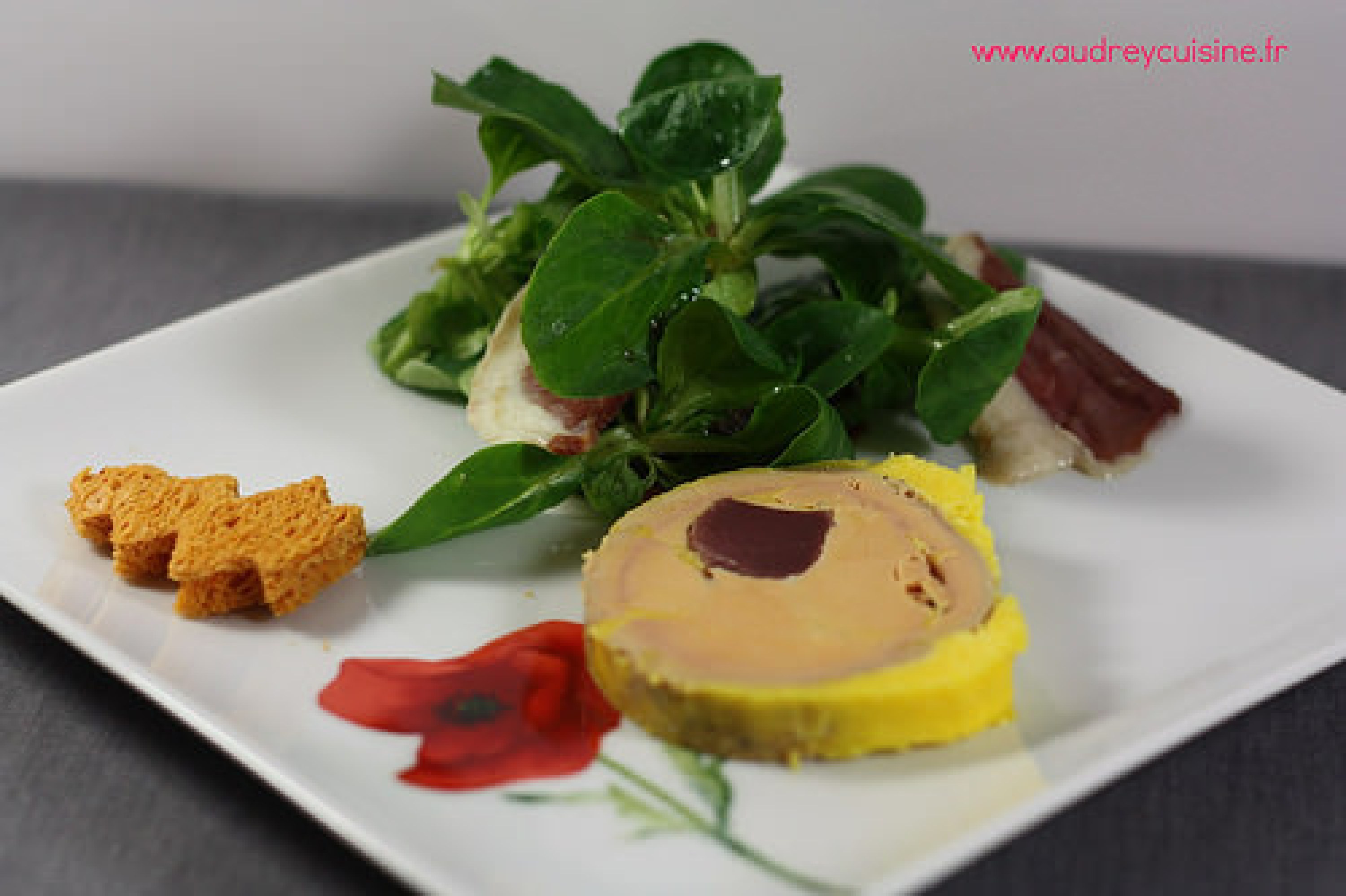 Recette du Foie gras de canard maison, farci aux gésiers confits
