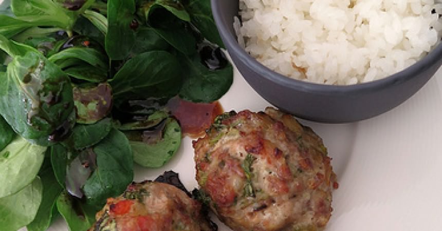 Pork meatball, les p’tites boulettes de porc parfumées aux légumes Pork meatball, les p’tites boulettes de porc parfumées aux légumes