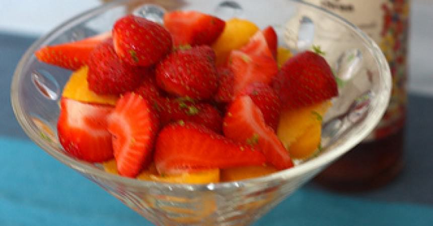 Salade de fraises au sirop de thé Salade de fraises au sirop de thé