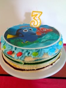 Un rainbow cake ? Plus jamais … et un gâteau d’anniversaire Némo Un rainbow cake ? Plus jamais … et un gâteau d’anniversaire Némo