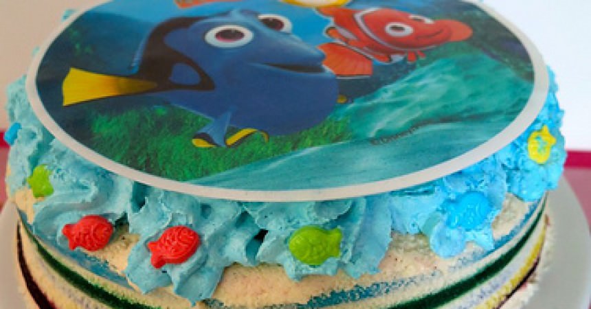 Un rainbow cake ? Plus jamais … et un gâteau d’anniversaire Némo Un rainbow cake ? Plus jamais … et un gâteau d’anniversaire Némo