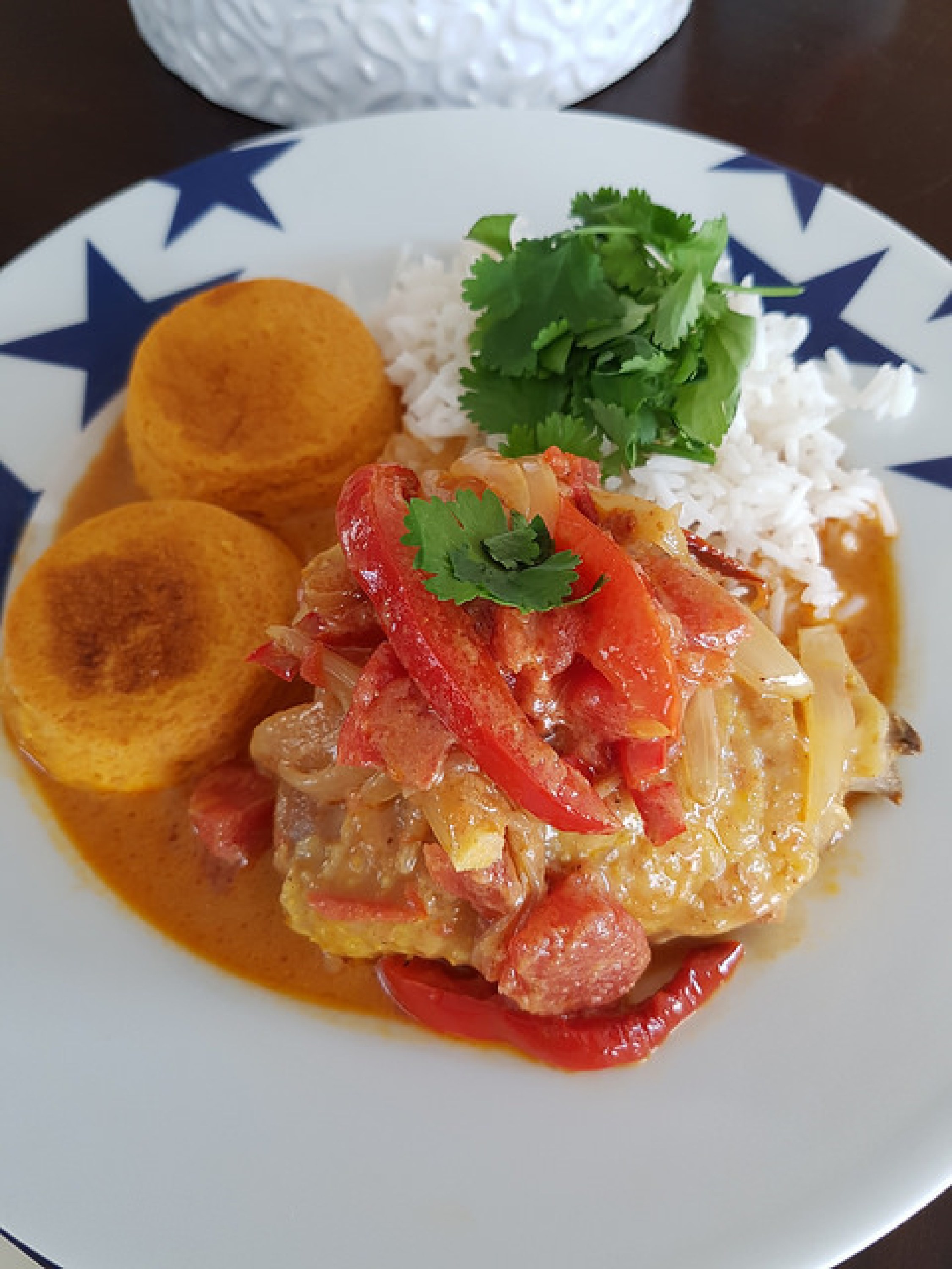 Poulet au curry & lait de coco