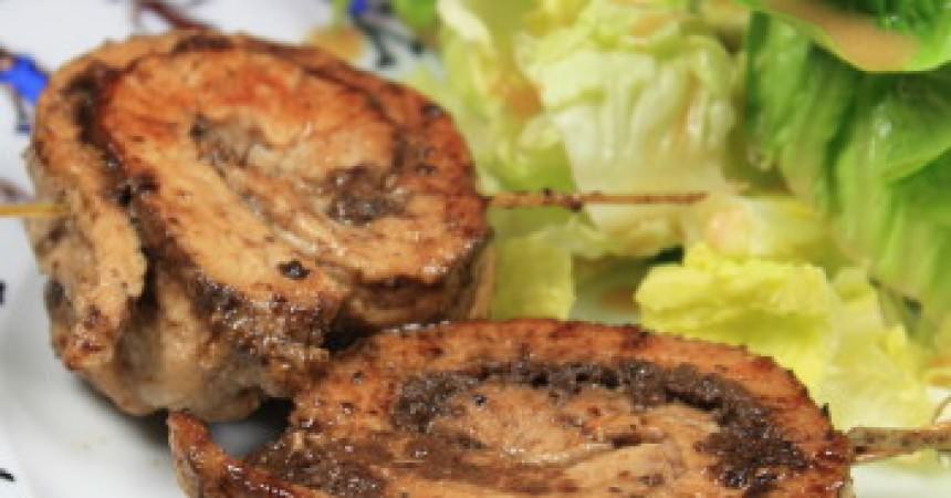 Rôti d’escalopes de veau à la tapenade Rôti d’escalopes de veau à la tapenade