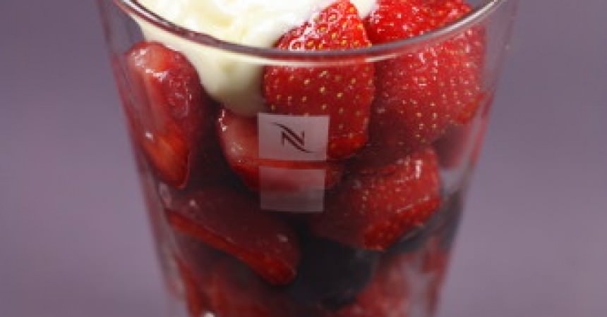 Salade de fraises au lemon curd Salade de fraises au lemon curd