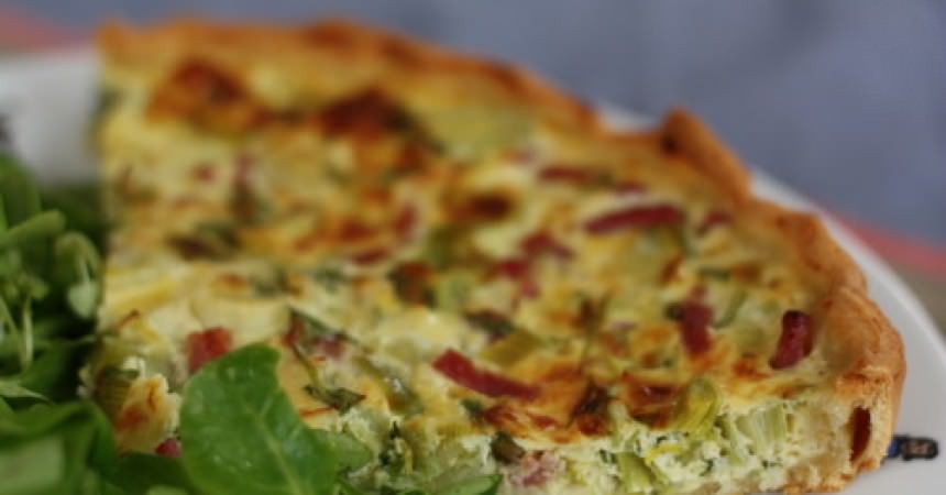 Tarte poireaux, roquette & bacon Tarte poireaux, roquette & bacon