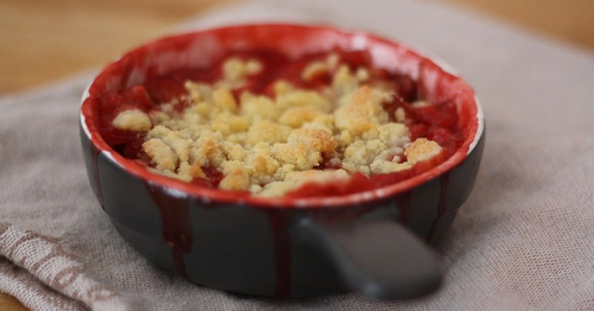 Crumble rhubarbe & fraise Crumble rhubarbe & fraise