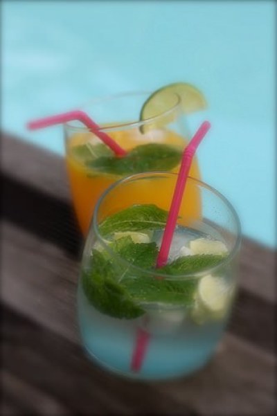 Mojito et cocktail mandarine