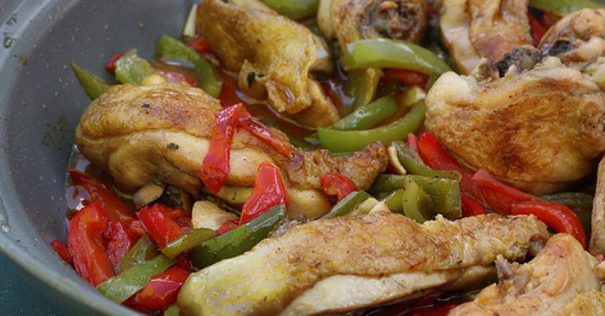 Poulet basquaise Poulet basquaise