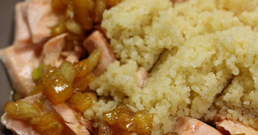 Saumon vapeur, sauce un peu asiatique Saumon vapeur, sauce un peu asiatique