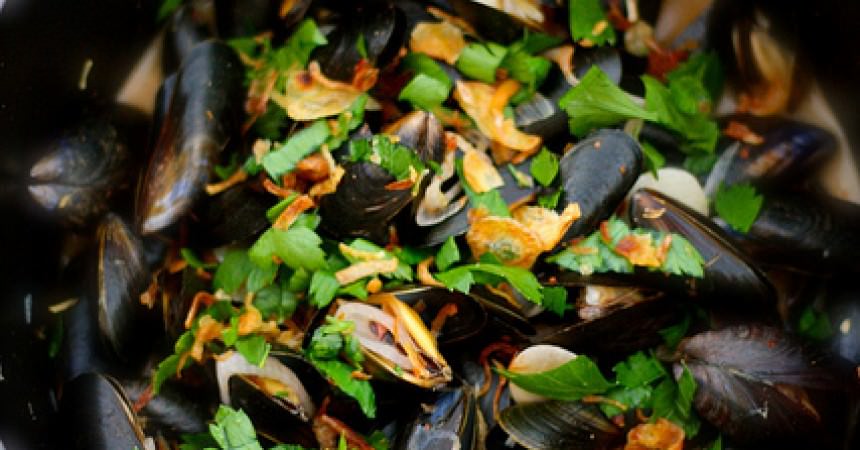 Moules au curry thaï Moules au curry thaï