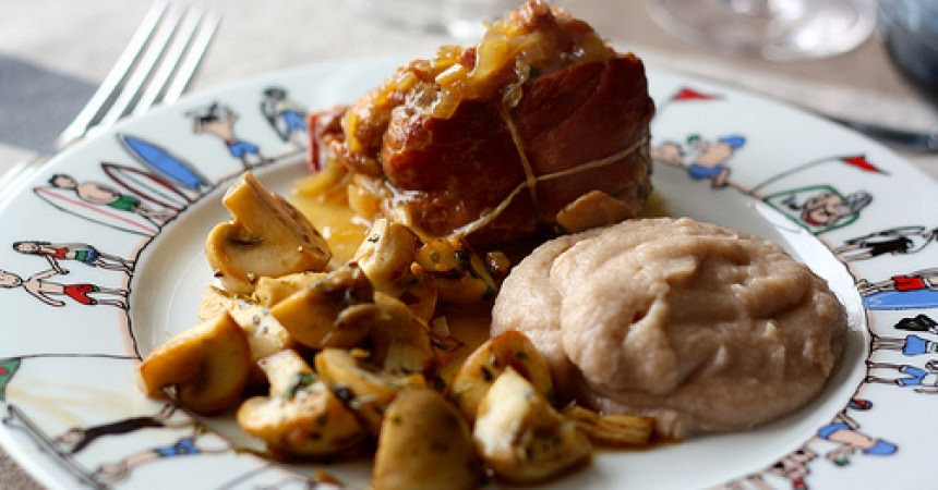 Paupiettes de veau aux champignons et aux raisins Paupiettes de veau aux champignons et aux raisins