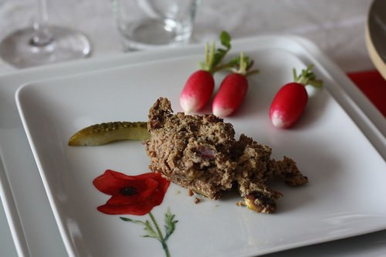 Terrine de canard aux pistaches Audrey Cuisine