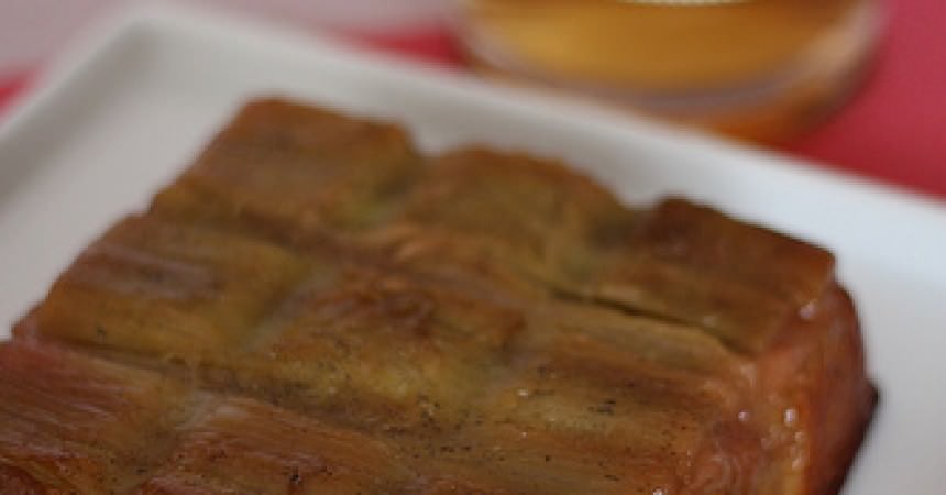 Gâteau moelleux à la rhubarbe & vanille Gâteau moelleux à la rhubarbe & vanille