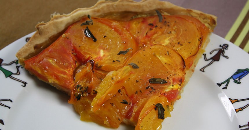 Tarte à la tomate ananas & origan Tarte à la tomate ananas & origan