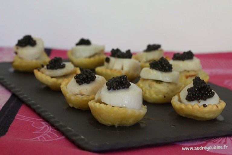 Tartelette St Jacques & caviar
