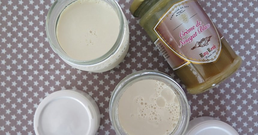 Yaourts abricot & nougat blanc Yaourts abricot & nougat blanc