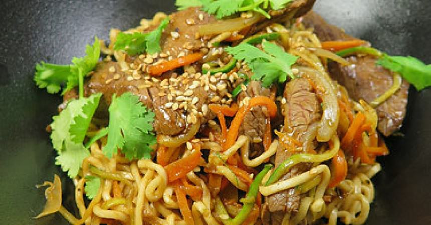 Wok de boeuf au sésame Wok de boeuf au sésame