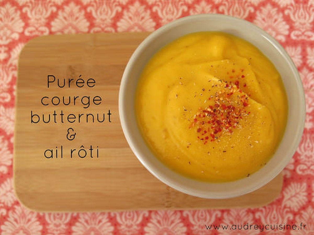 Puree De Courge Butternut Rotie A L Ail Et Au Thym Audrey Cuisine