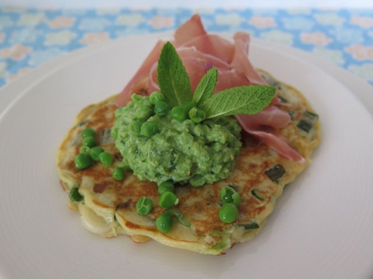 pancakes petits pois