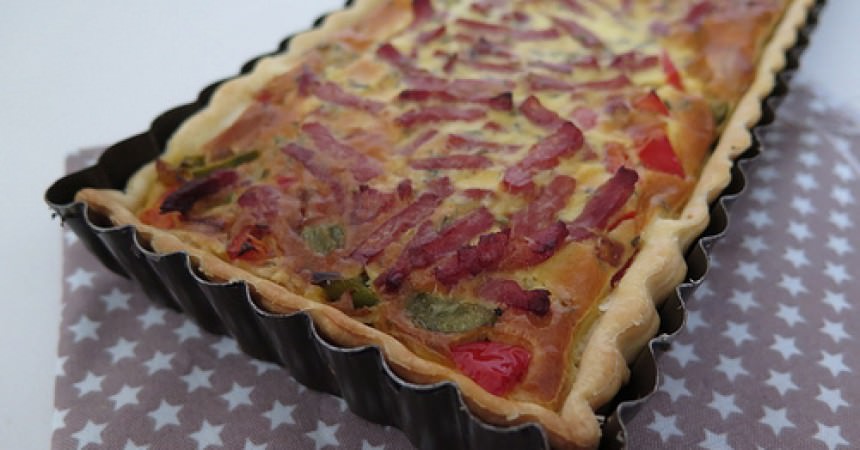 Quiche aux poivrons & bacon Quiche aux poivrons & bacon
