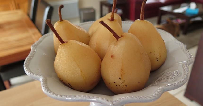 Poires au sirop vanillé Poires au sirop vanillé