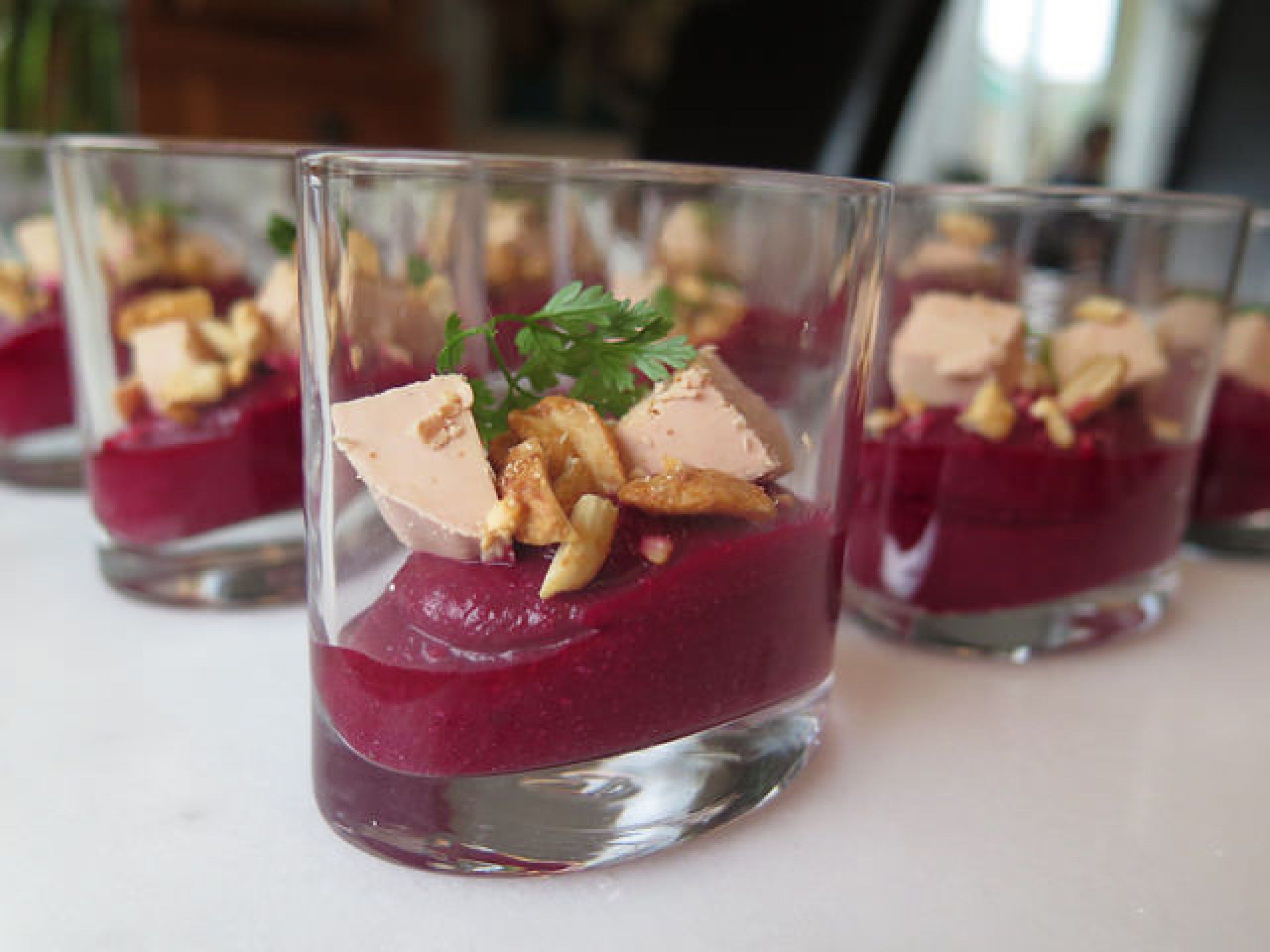 Verrine betterave & foie gras | Audrey Cuisine