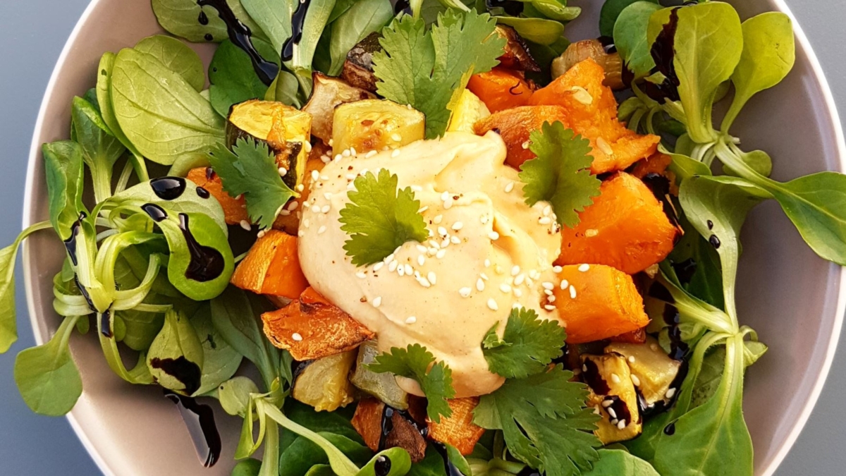 Courgettes Patates Douces Roties Pour Un Plat Complet Vegetarien Audrey Cuisine