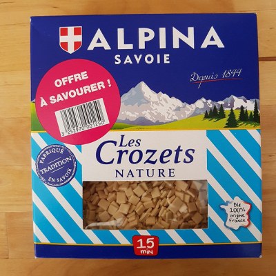 recette avec crozets Alpina Savoie nature