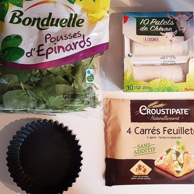 Ingredients-tartelette-epinards-chevre