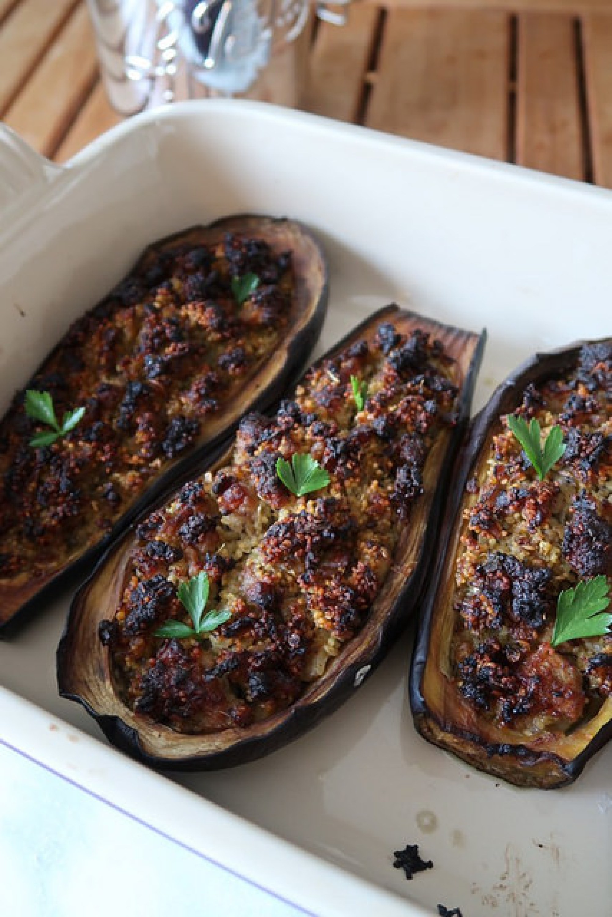 Mes aubergines farcies