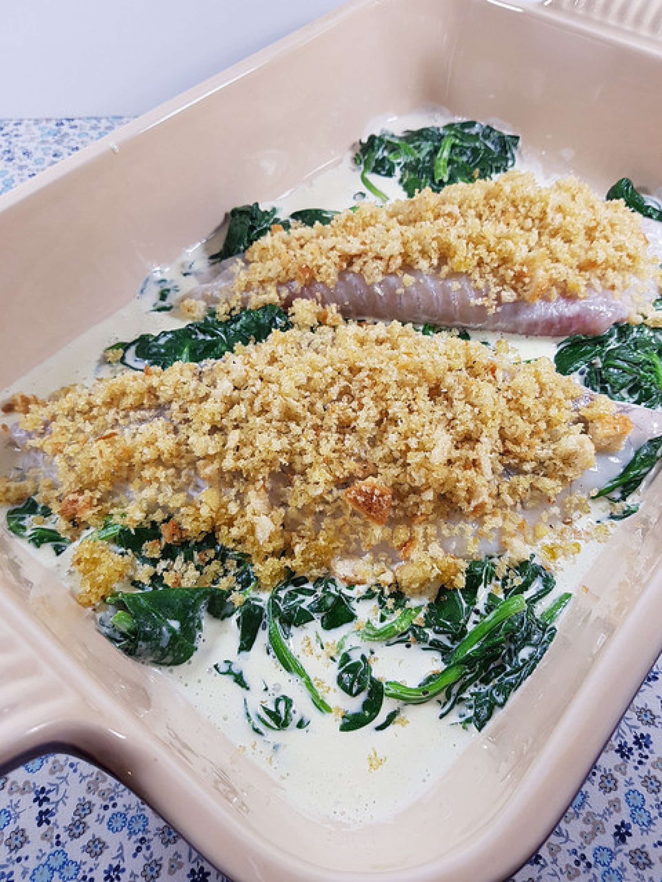 Filets De Poisson A La Florentine Audrey Cuisine