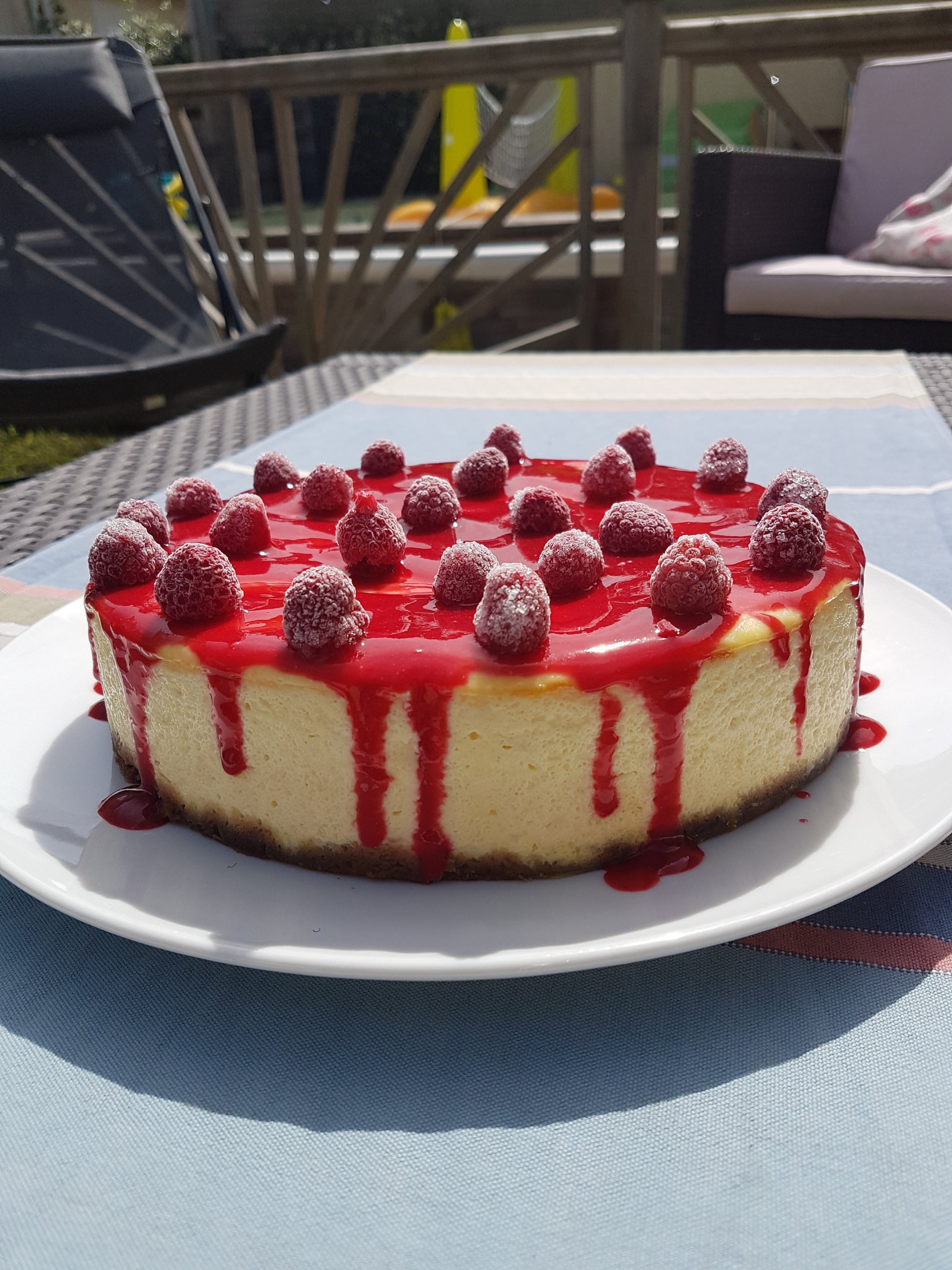 Cheesecake citron framboises | Audrey Cuisine