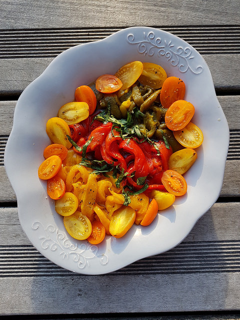 Salade de poivrons grillés