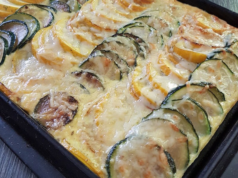 Gratin de courgettes à l’emmental