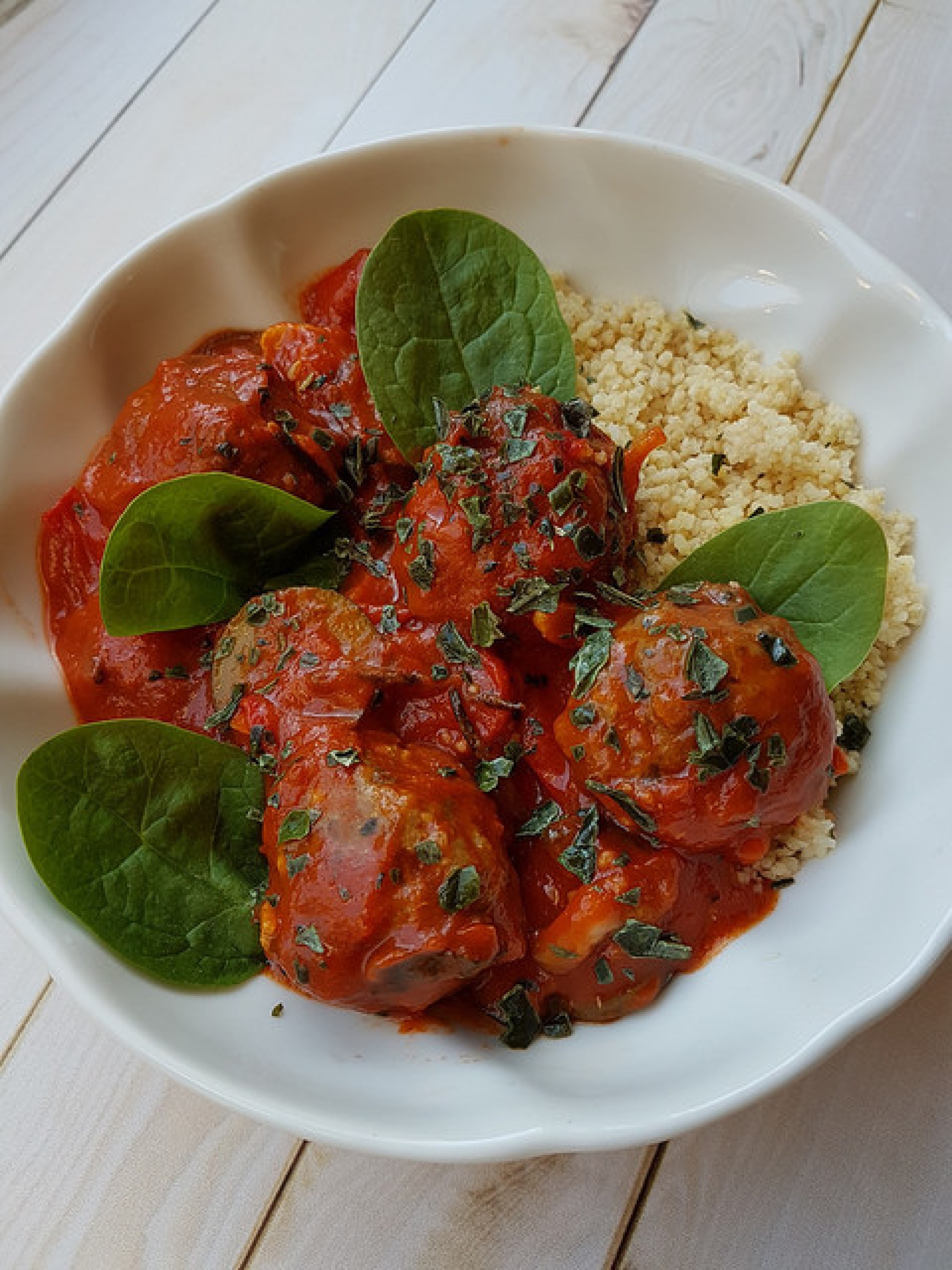 Les boulettes parfaites, sauce tomate au basilic