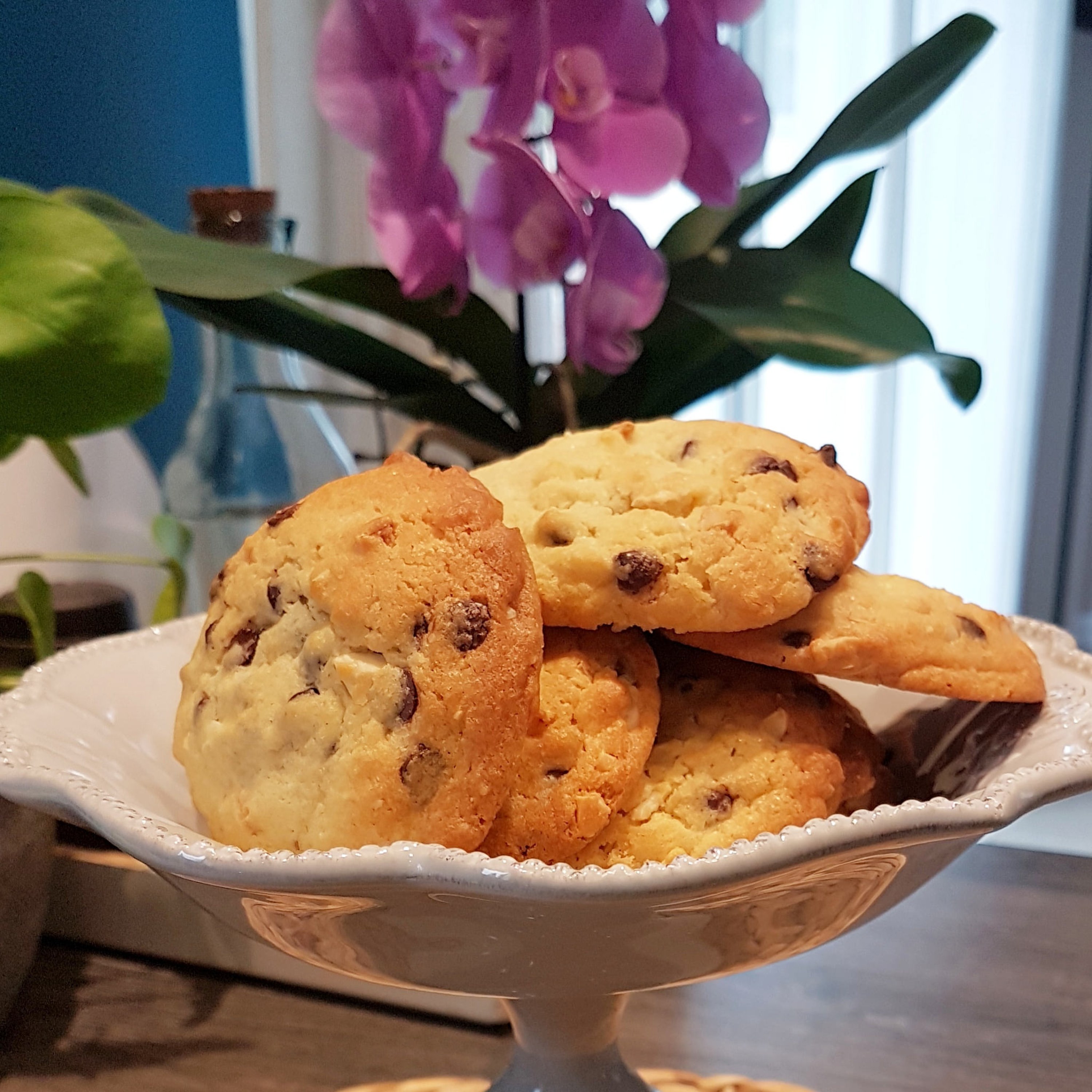 Cookies aux amandes & pépites de chocolats