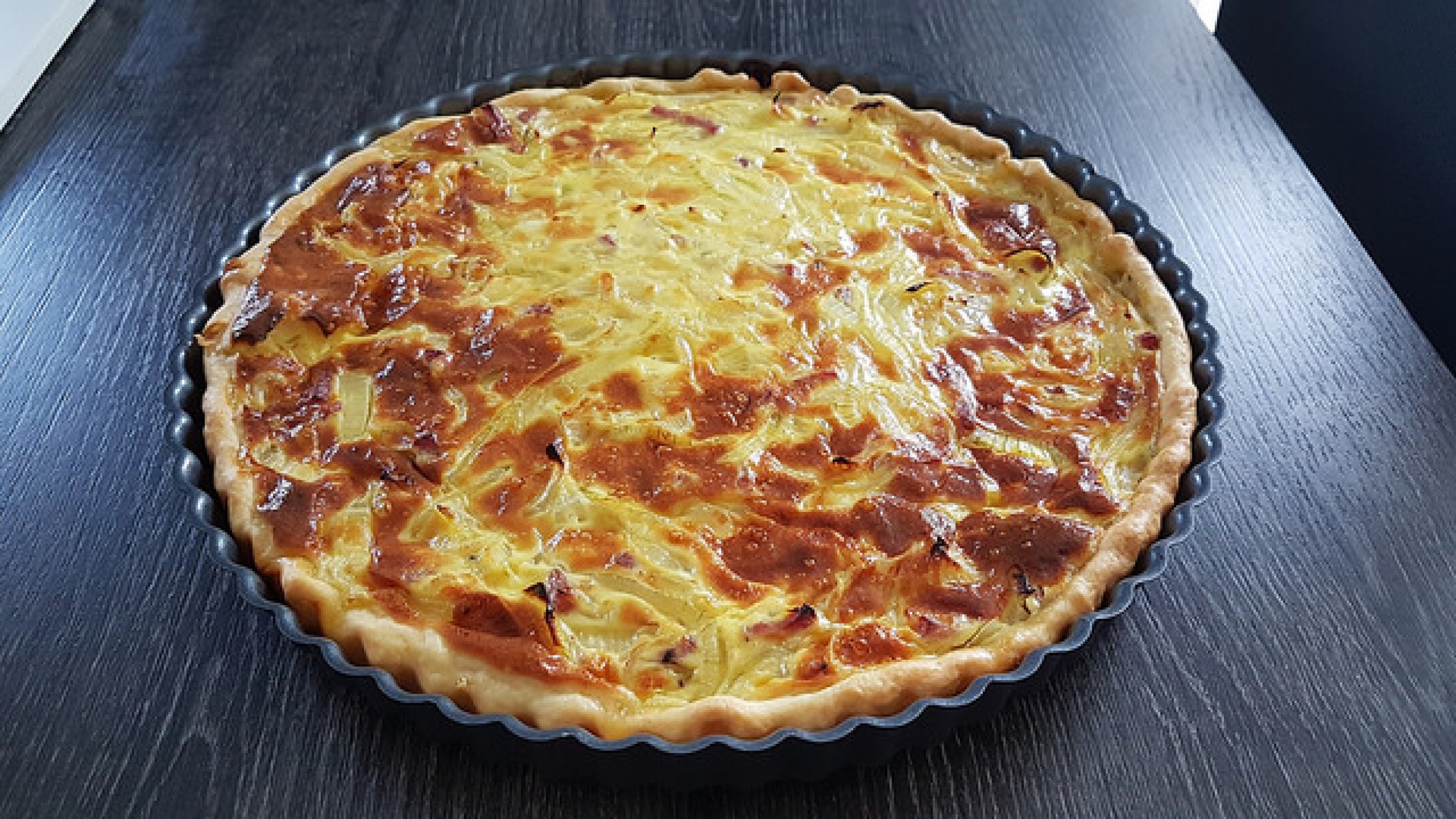 Recette Tarte Oignons Et Lardons Audrey Cuisine