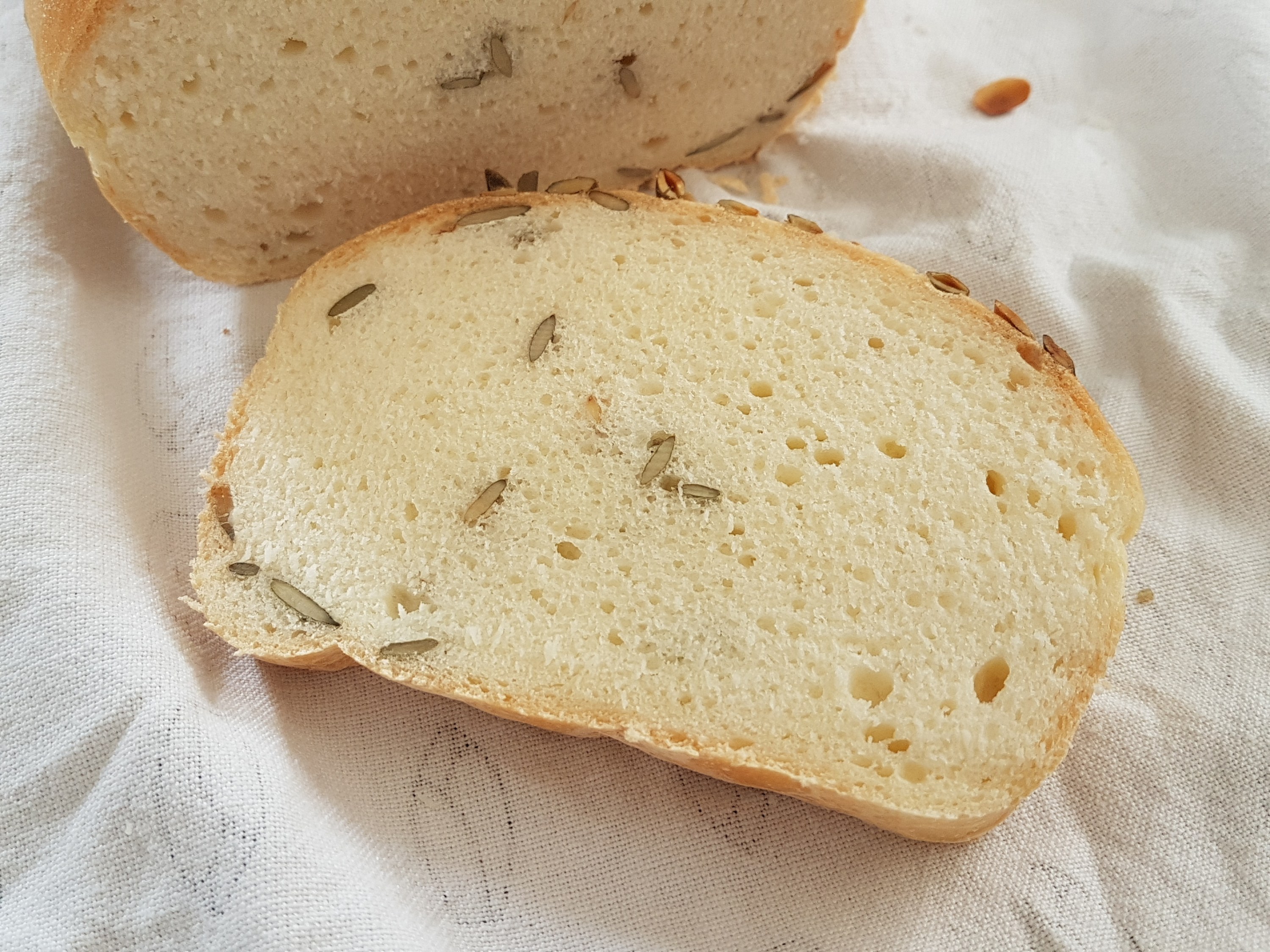 Recette du pain de mie sans gluten aux graines de courge