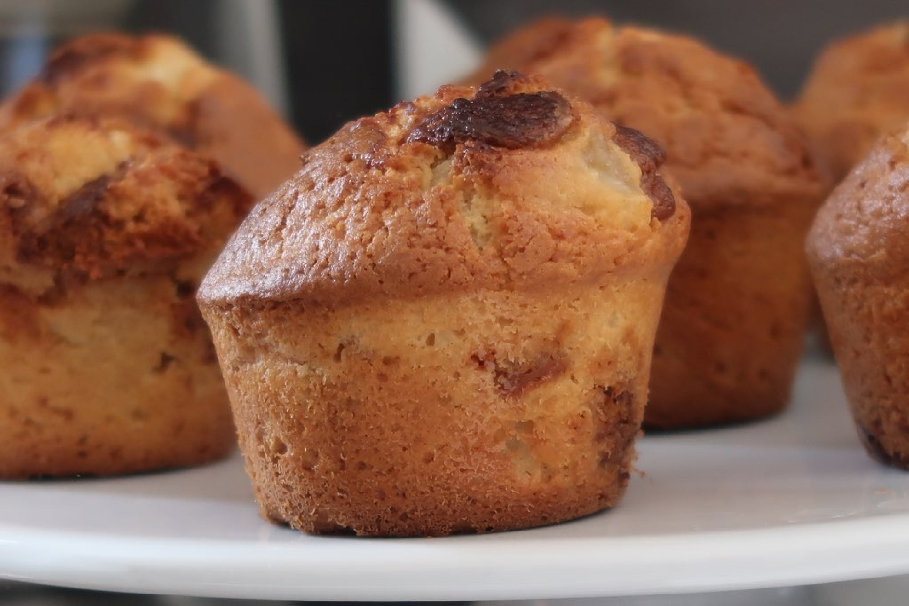 Muffins poires & caramel pour un goûter gourmand