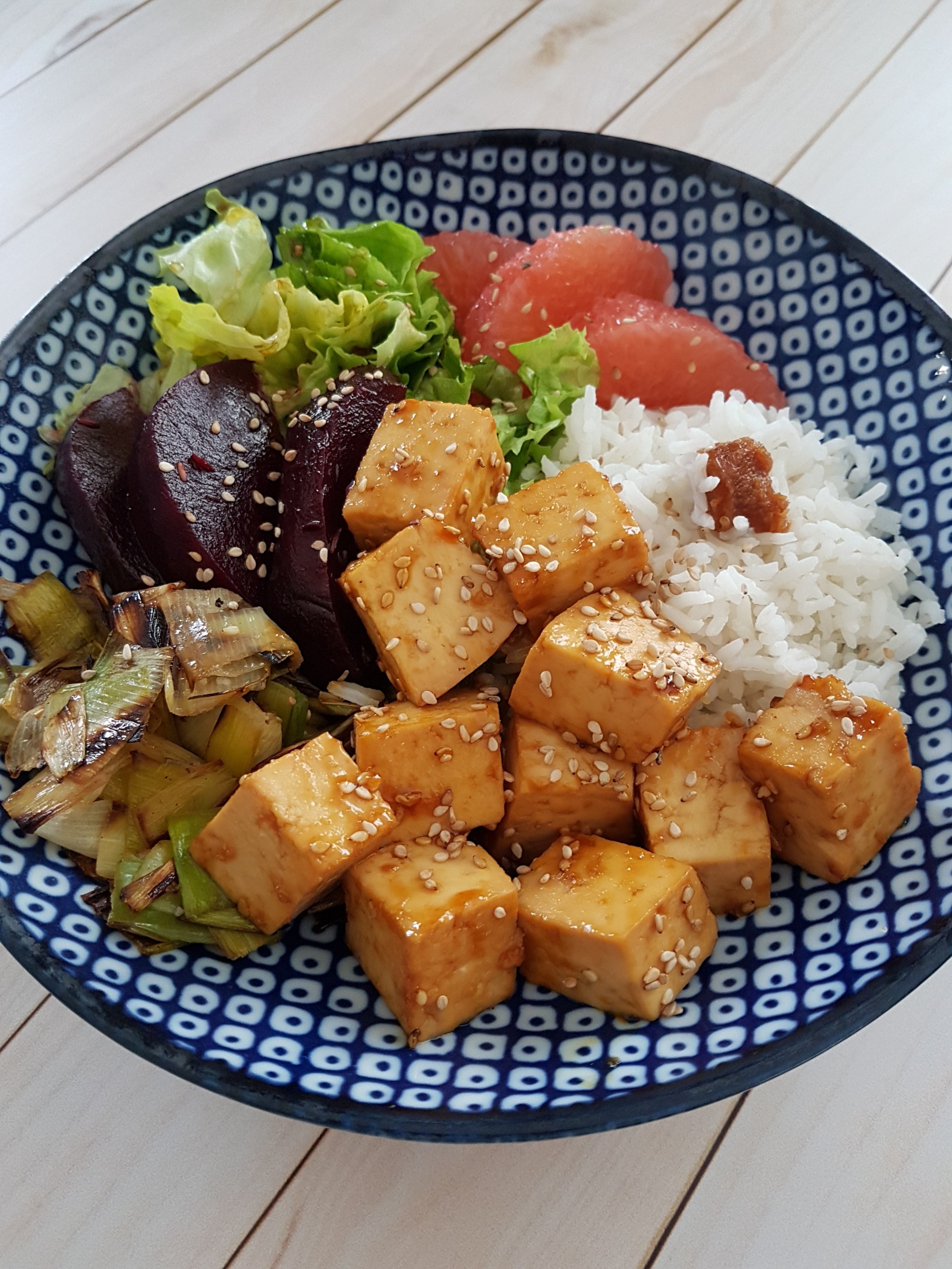 Veggie Bowl au tofu à l’orange