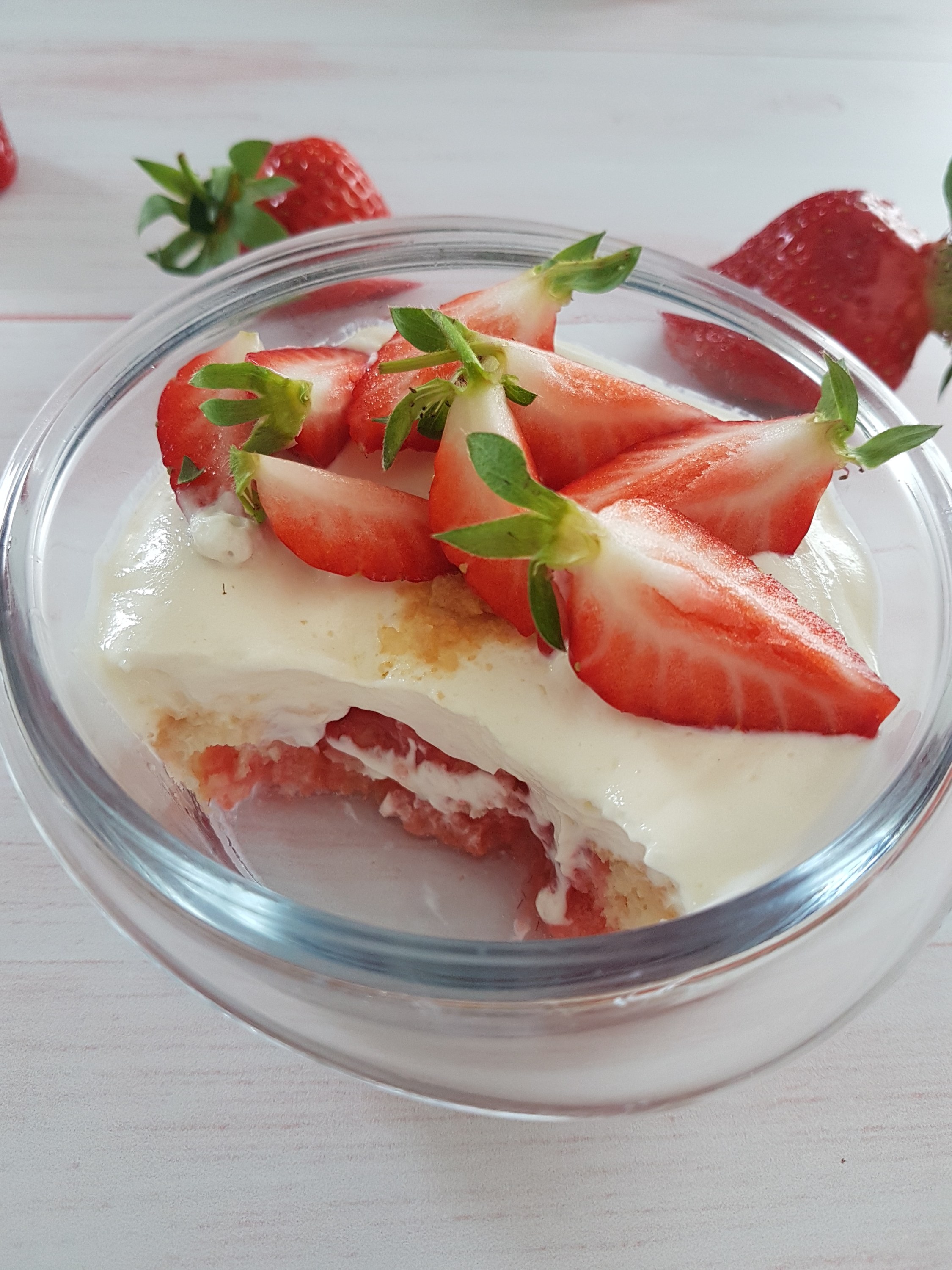 Tiramisu vanille fraises