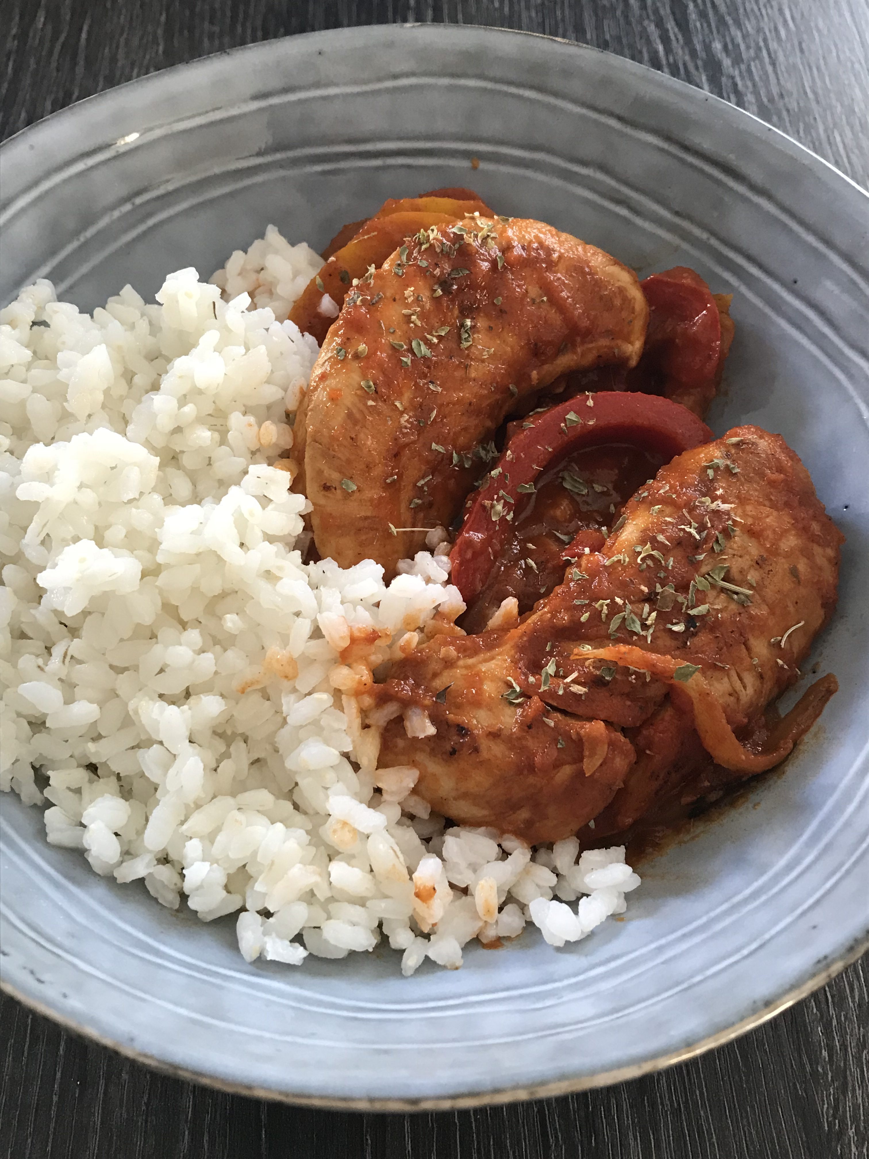 Mon poulet basquaise express