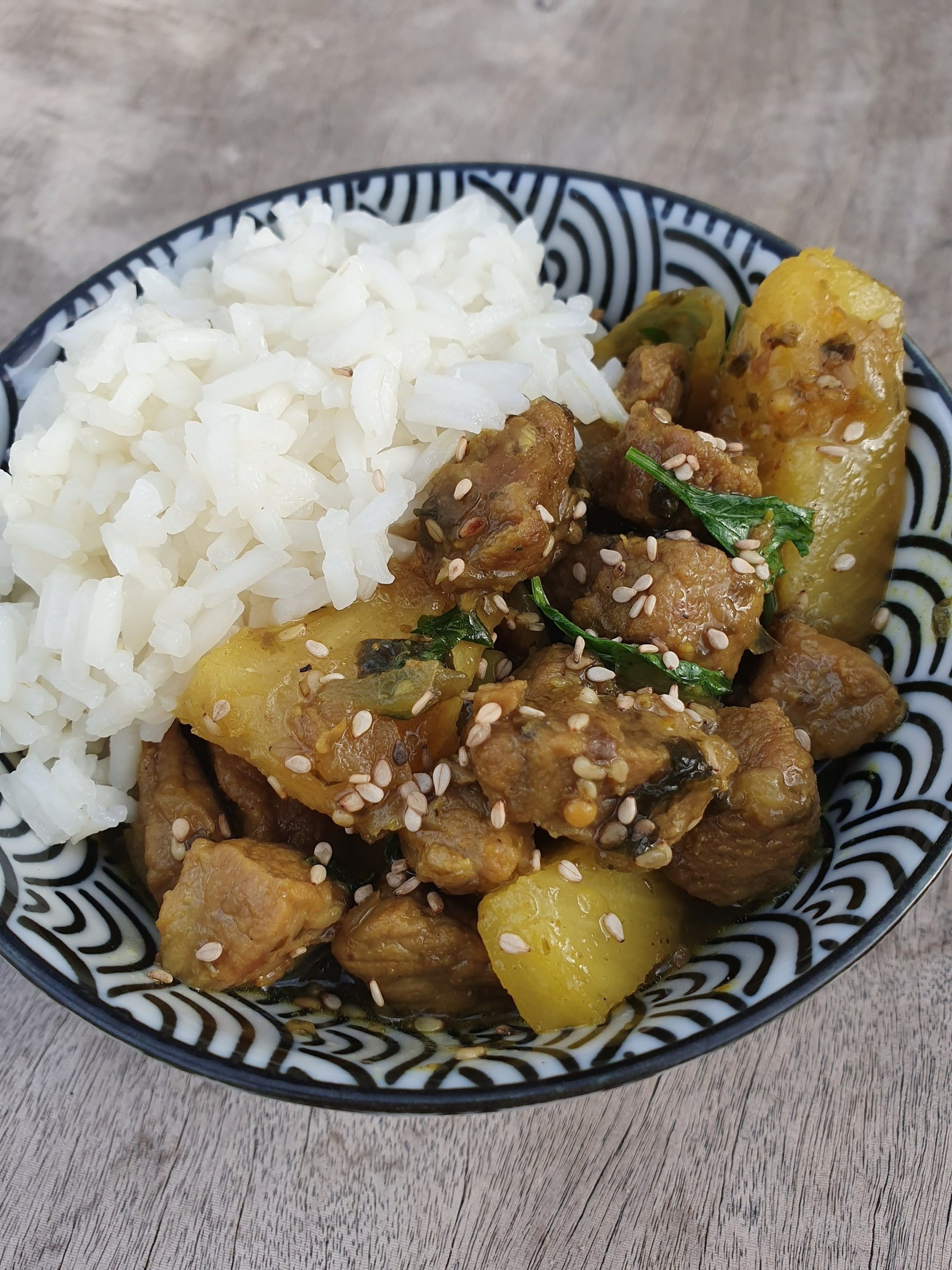 Porc caramélisé à l’ananas