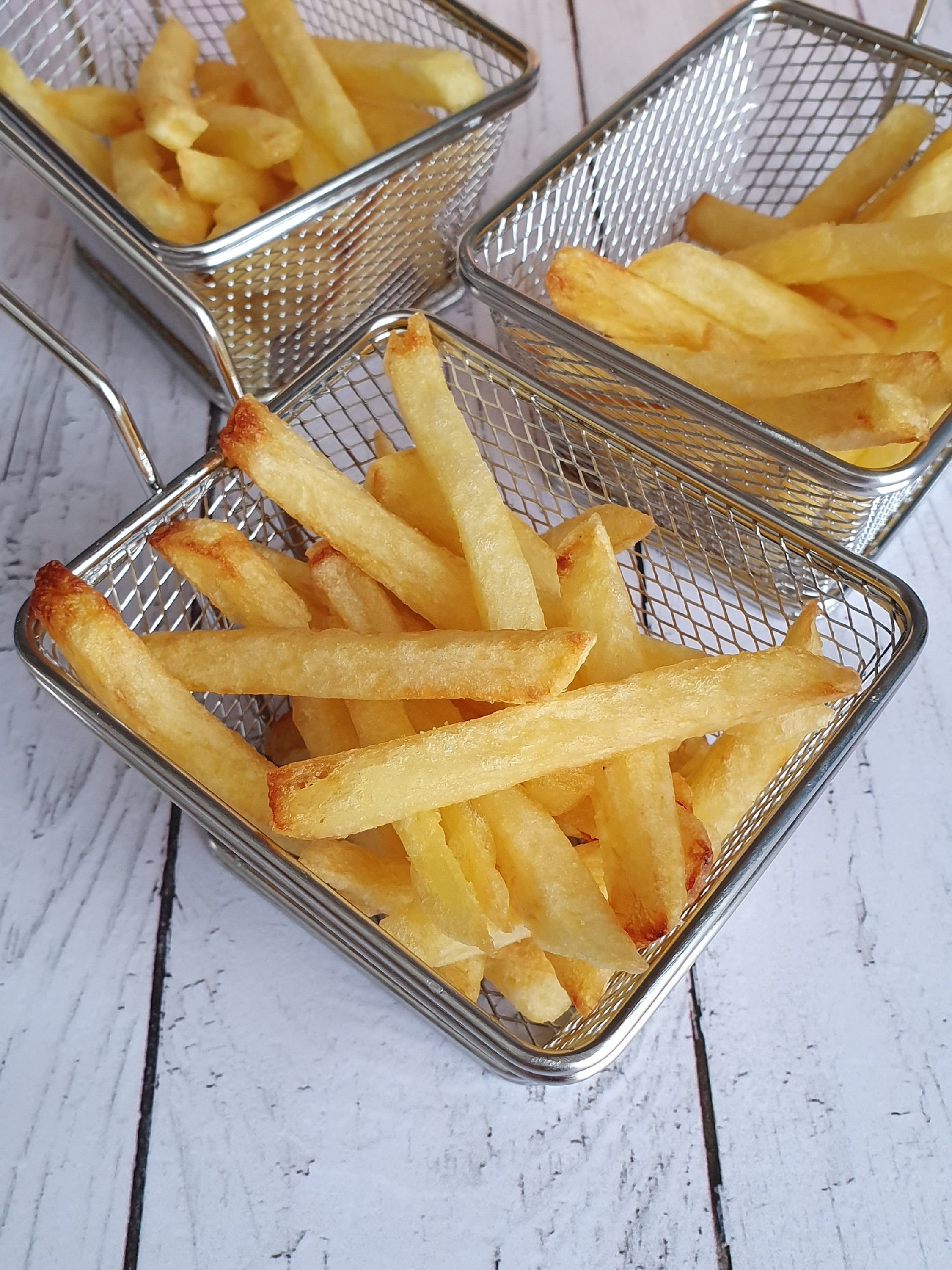 Frites cuites au blanc de boeuf