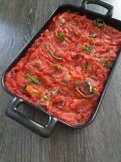 Cannellonis au boeuf et aubergines