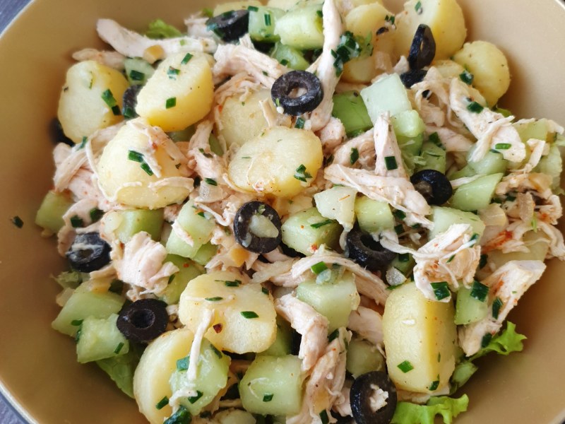 Salade de pommes de terre, poulet et citron confit | Audrey Cuisine